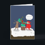 Santa Hates Cyclists | Funny Comic Christmas Card<br><div class="desc">Why couldn't they just be joggers instead?</div>