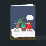 Santa Hates Cyclists | Funny Comic Christmas Card<br><div class="desc">Why couldn't they just be joggers instead?</div>