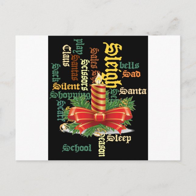 Santa Have a Nice Day and a Better Night.jpg Holiday Postcard (Front)