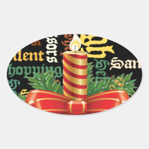 Santa Have a Nice Day and a Better Night.jpg Oval Sticker