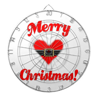 santa heart dartboard