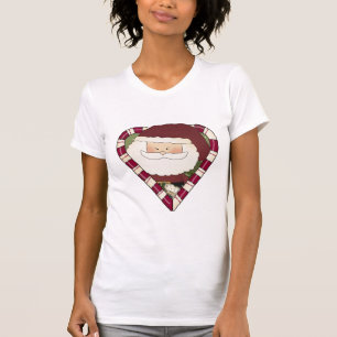 Santa Heart Holiday Tshirts and Gifts