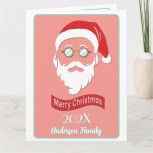 Santa Hipster style Card
