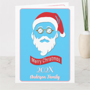 Santa Hipster style Card