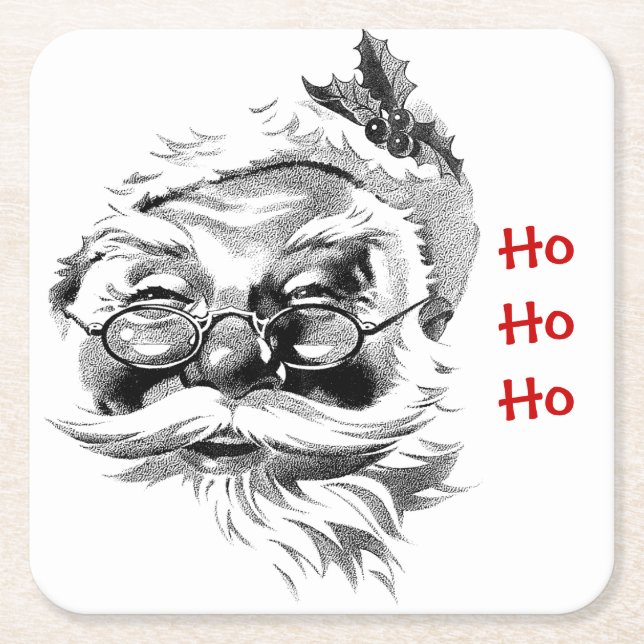 Santa Ho Ho Ho Coaster (Front)