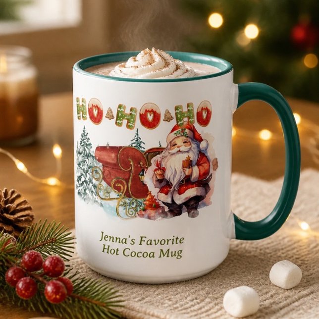 Santa Ho-Ho-Ho Personalized Coffee Mug (Creator Uploaded)