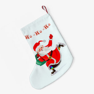 Santa - ho ho ho small christmas stocking