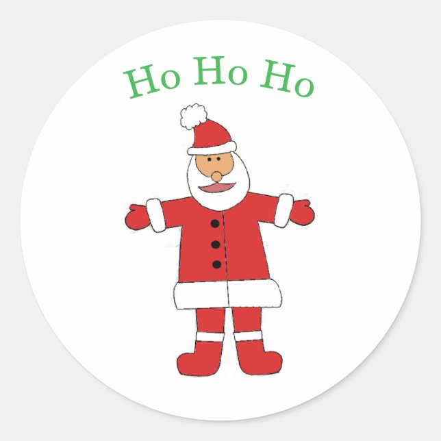 Santa Ho Ho Ho Sticker (Devant)