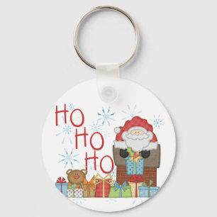 Santa Ho Ho Ho Tshirts and Gifts Keychain