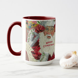 Santa Holiday 15 oz Classic Mug Checking It Twice