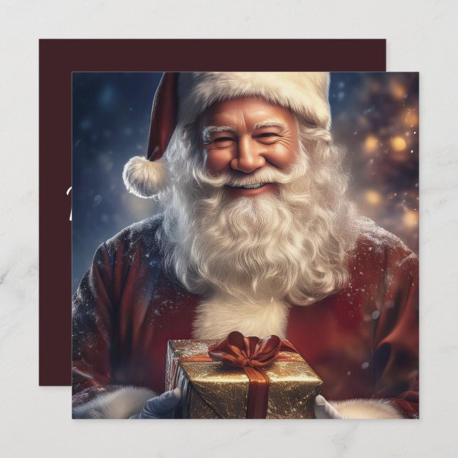 Santa  holiday card (Front/Back)