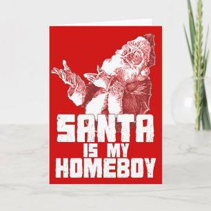 santa holiday card
