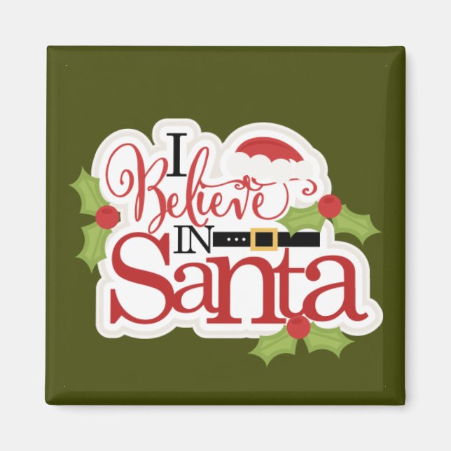 Santa Holiday Magnet (Front)