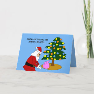 Santa Holiday Pregnancy Announcement Christmas