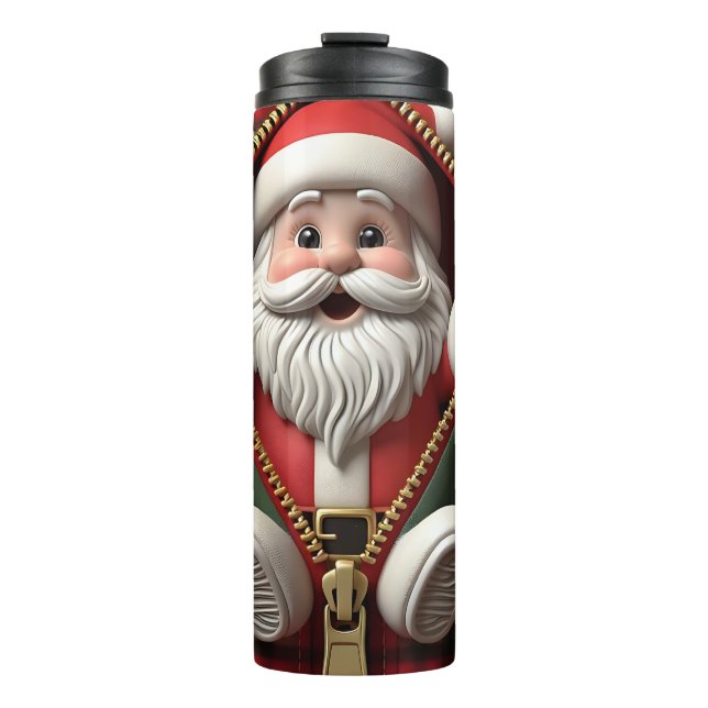 Santa Holiday Travel Tumbler  (Front)