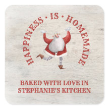 Santa Homemade Baked With Love Christmas