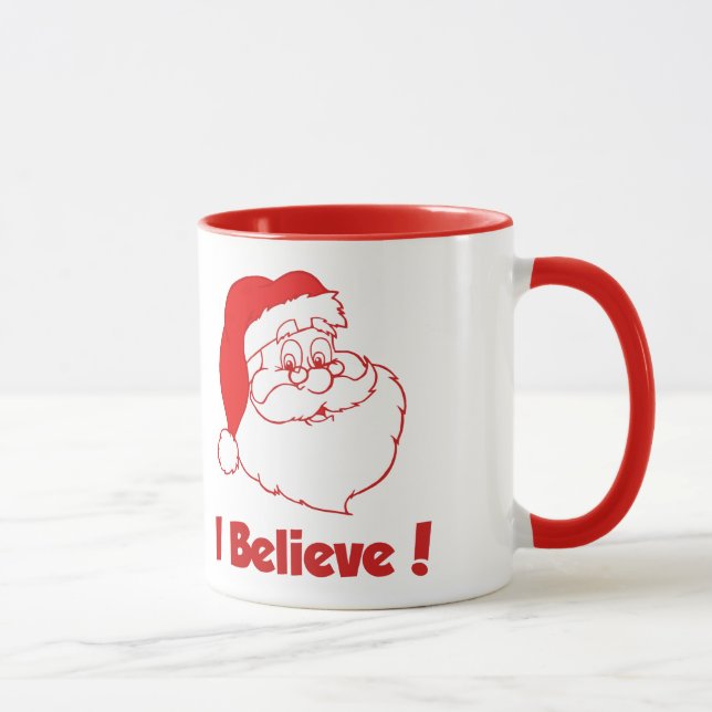Santa I Believe Christmas Mug (Right)