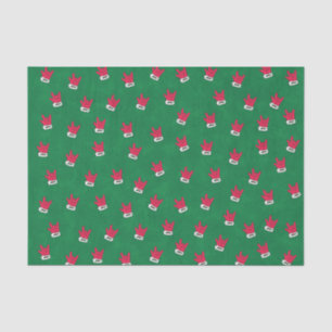 Santa "I Love You" Glove in ASL tissue paper