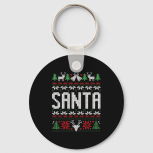 Santa I'm So Good Santa Came Twice Matching Couple Keychain