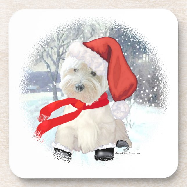 Santa in Boots Coaster (Front)