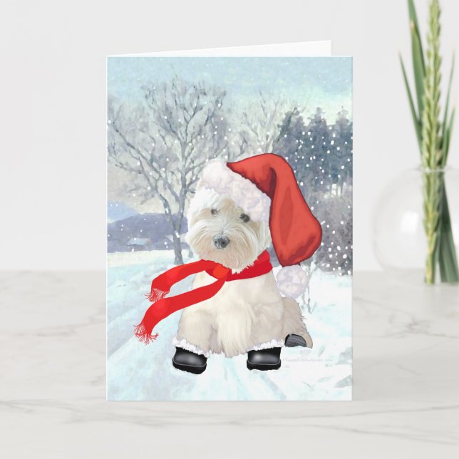 Santa in Boots Holiday Card (Front)