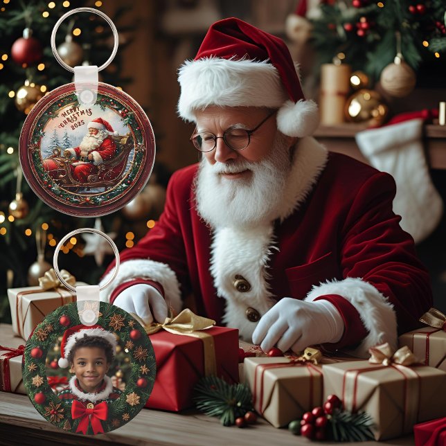 Santa in His Sleigh  Keychain (Creator Uploaded)
