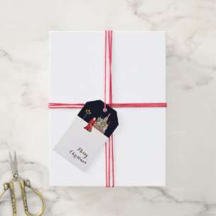 Santa In Moscow Christmas Gift Tags