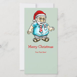 Santa in Sandals Holiday Card