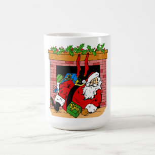 Santa in the Chimney Magic Mug