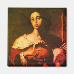 Santa Inés (by Guarino, 1650) Magnet