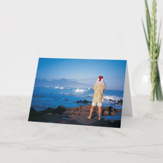 Santa inspects waves on Maui Holiday Card