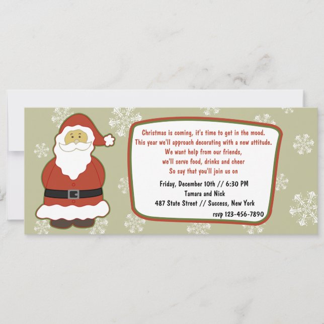 Santa Invitation (Front)