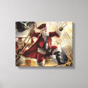 Santa Is A Pirate Canvas Print