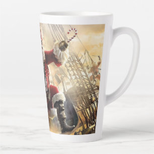 Santa Is A Pirate Latte Mug