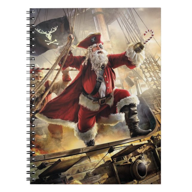 santa is a pirate notebook (Front)