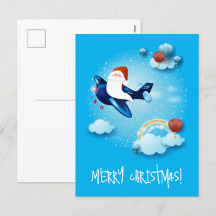 Santa is Coming Holiday Postcard