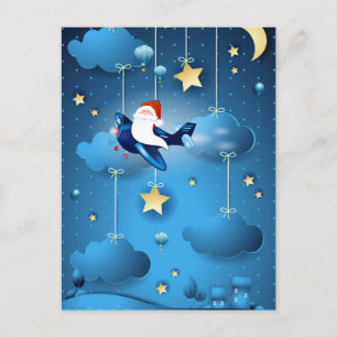 Santa is Coming  Postcard