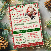 Santa is Coming to Town Family Christmas Party
