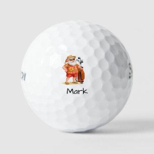 Santa is golfing Hawaii Shirt Golf Balls