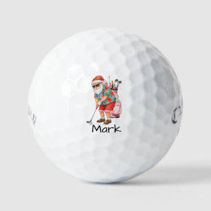 Santa is golfing Hawaii Shirt Golf Balls