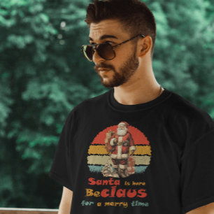 Santa is here, Sunset Vintage Retro Sweatshirt