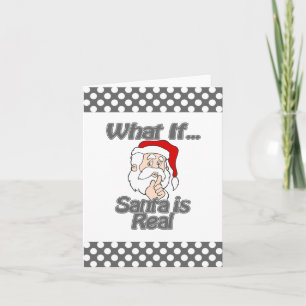 Santa is real holiday card