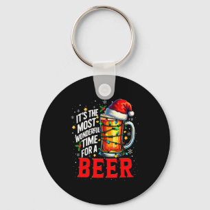 Santa It's The Most Wonderful Time For A Beer Chri Keychain