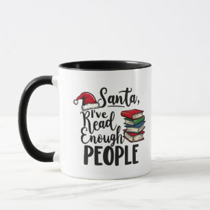 Santa I've Read Enough People Book Christmas Lover Mug