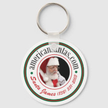 Santa James American Santas logo item Key Chain