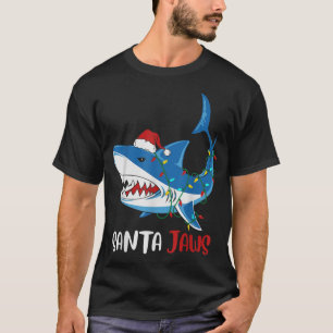 Santa Jaws Funny Christmas Shark T-Shirt
