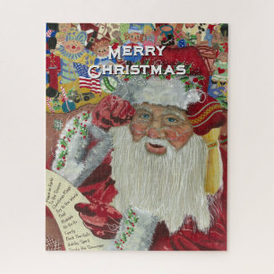 Santa Jigsaw Puzzle “Checking It Twice” 520 pieces