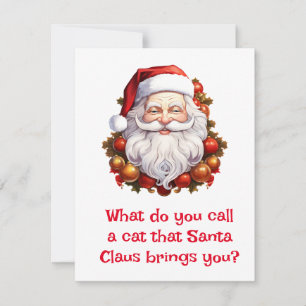 Santa Jokes Holiday Card