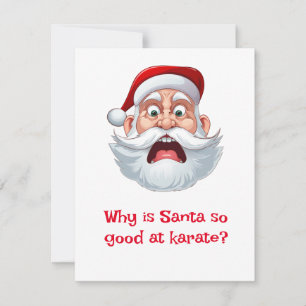 Santa Jokes Holiday Card