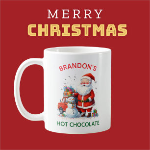 Santa Kids Children Festive Christmas Cute Snowman Coffee Mug
